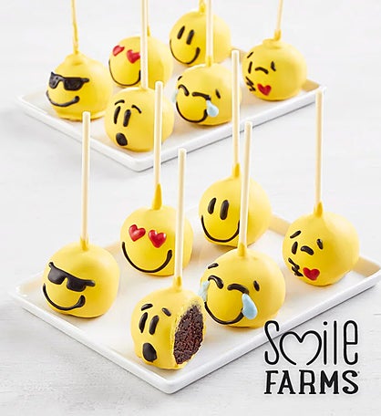 Emoticon Truffle Cake Pops