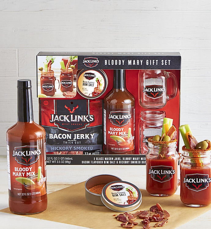 Jack Link's Bloody Mary Gift Set with Bacon Jerky