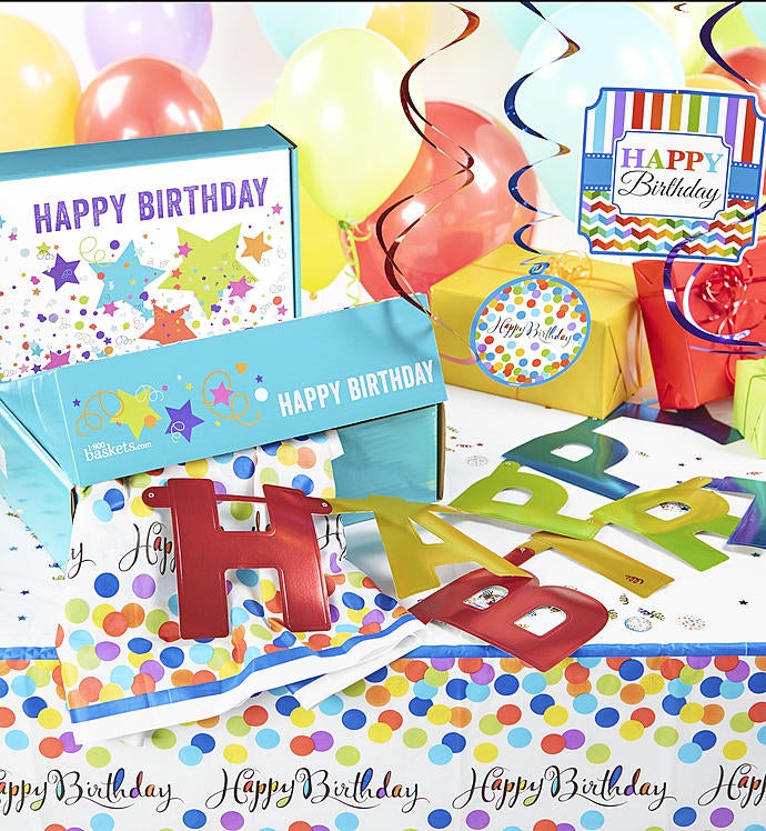 Birthday in a Box  Party Room Decorating Set