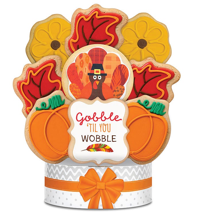 Gobble 'Til You Wobble Cookie Arrangement