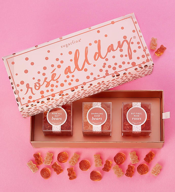 sugarfina pink chocolate sparkling rose bears