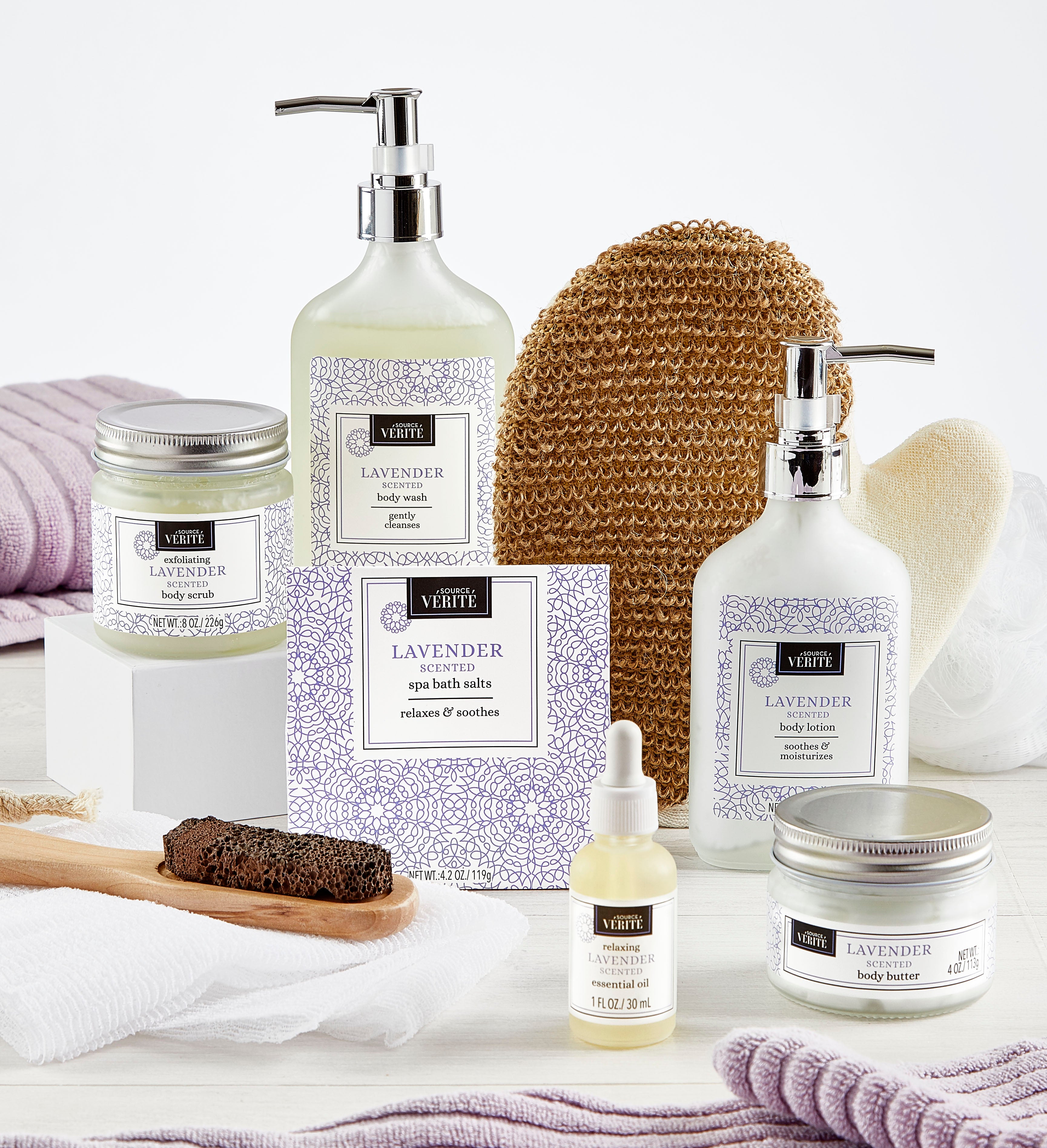 Feel Better Soon Denarii Lavender Spa Gift Basket