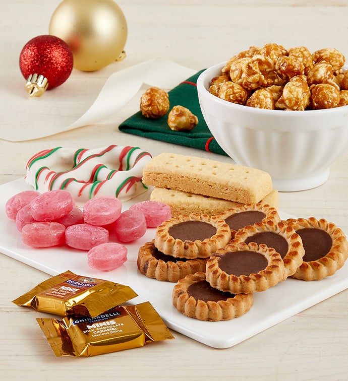 Holiday Evergreen Festive Sweets Tower