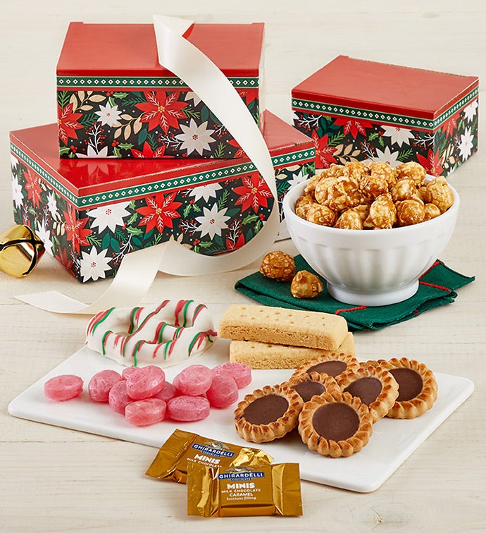 Holiday Evergreen Festive Sweets Tower