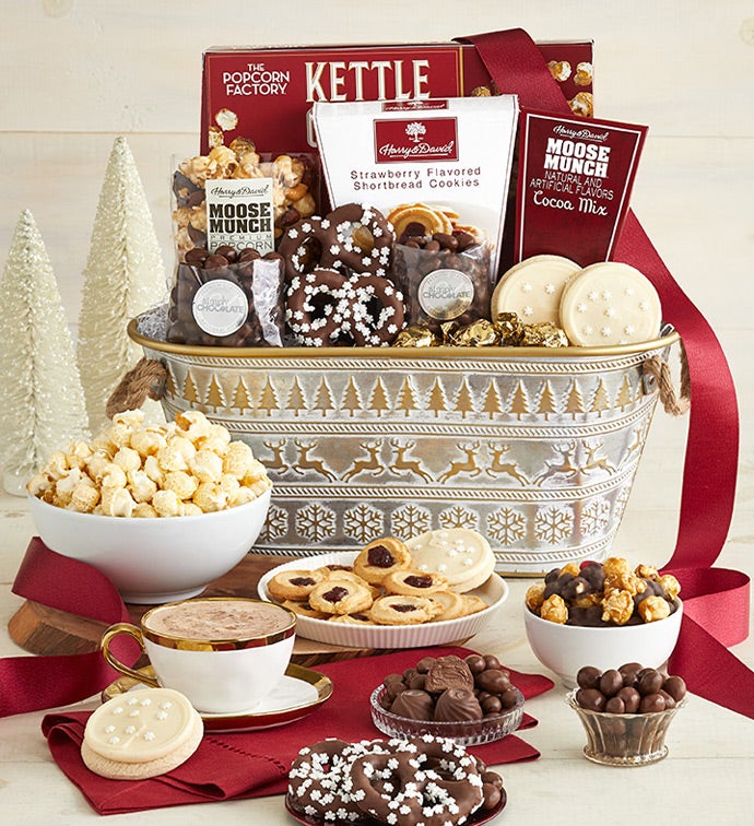 Sparkling Snow Sweets & Treats Basket