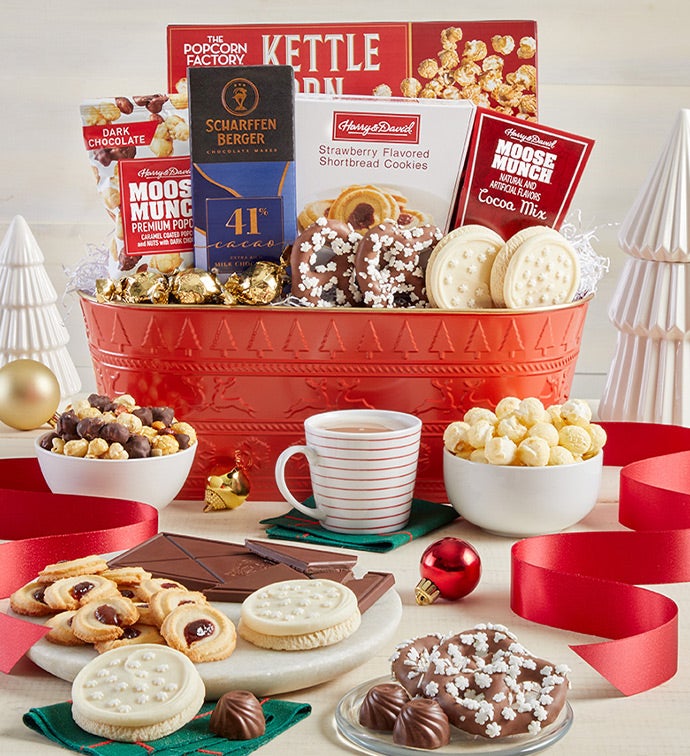 Sparkling Snow Sweets & Treats Basket