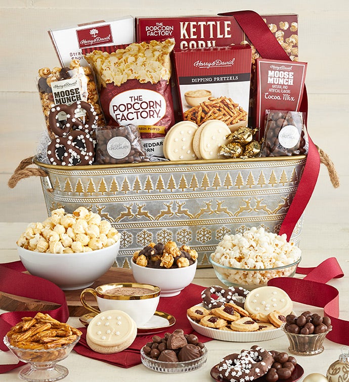 Sparkling Snow Sweets & Treats Basket