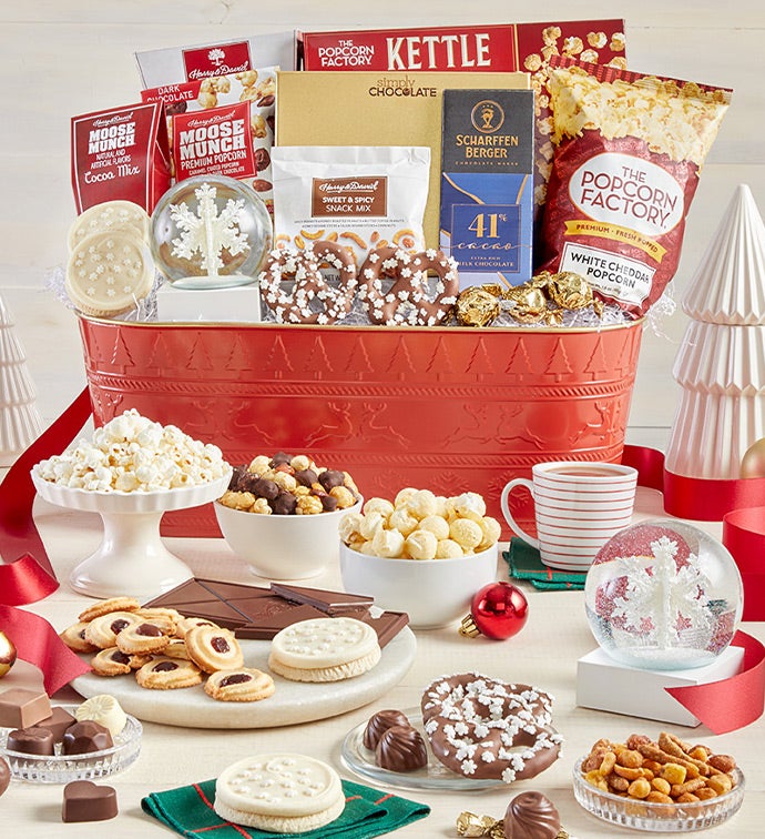Sparkling Snow Sweets &amp; Treats Basket