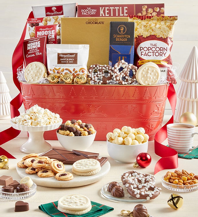 Sparkling Snow Sweets &amp; Treats Basket