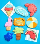 Summer Artisan Iced Cookies