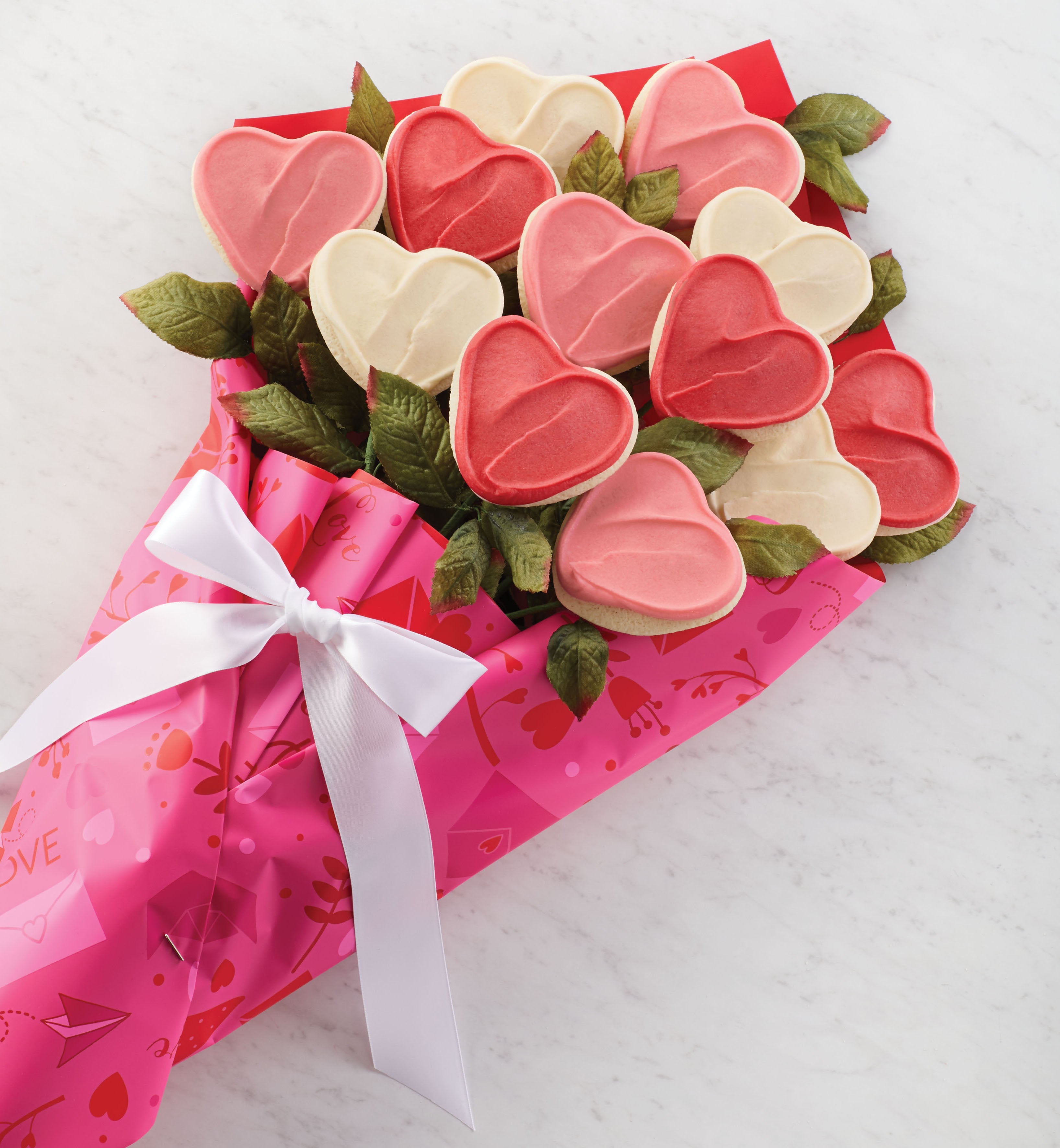 Cheryl's Valentine's Long Stemmed Cookie Flowers