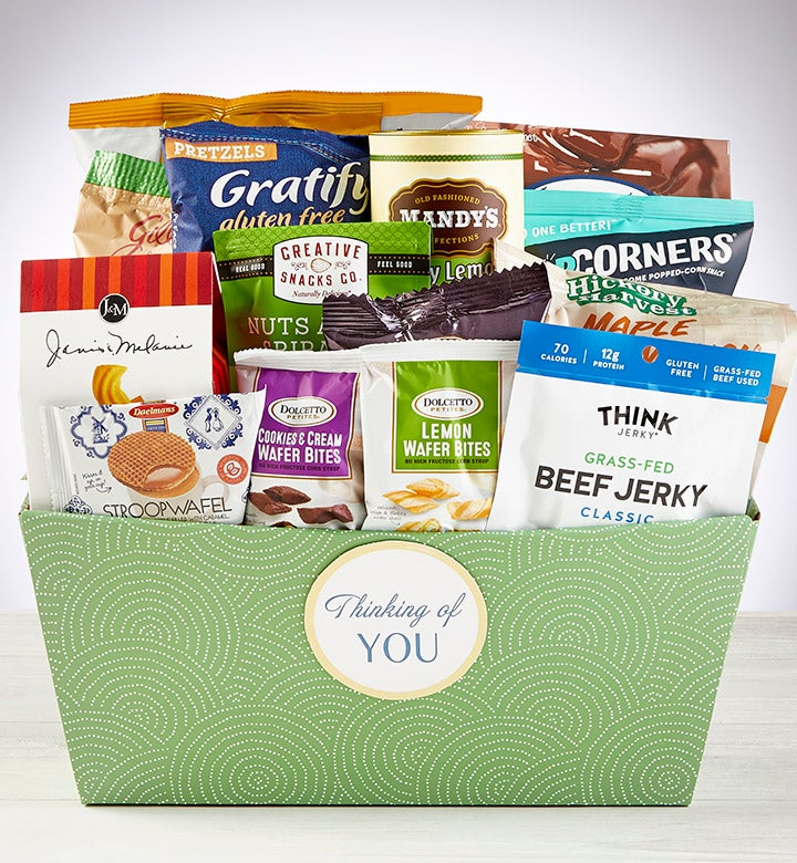 Thinking of You, Snacks & Sweets Gift Basket