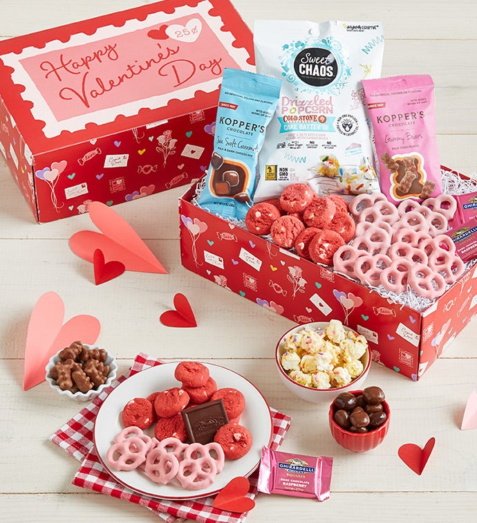 Valentine's Surprise Gift Basket - Chocolate Basket