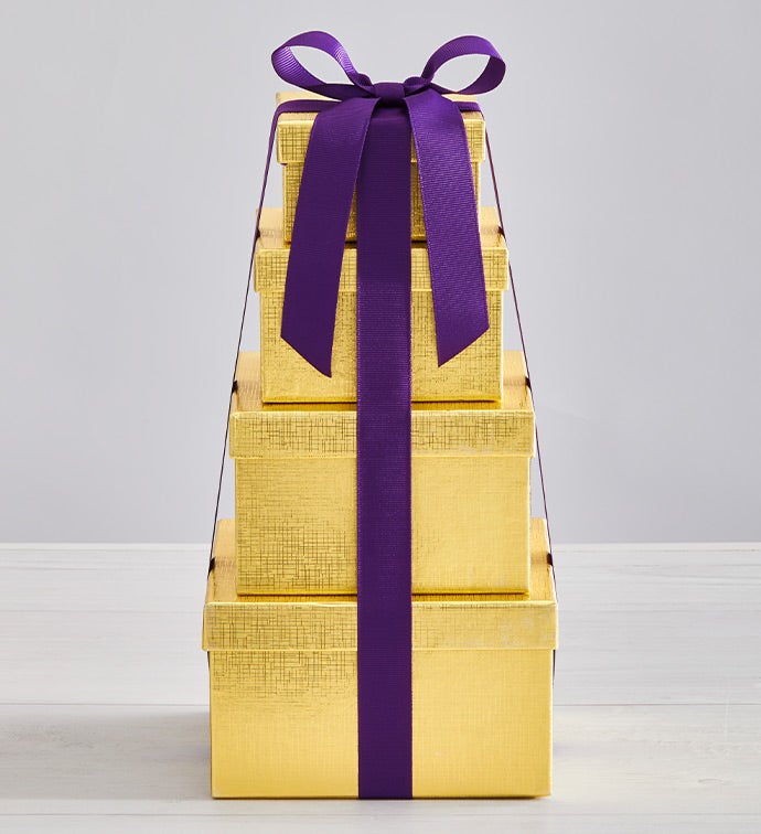 Gold Bakery Gift Tower