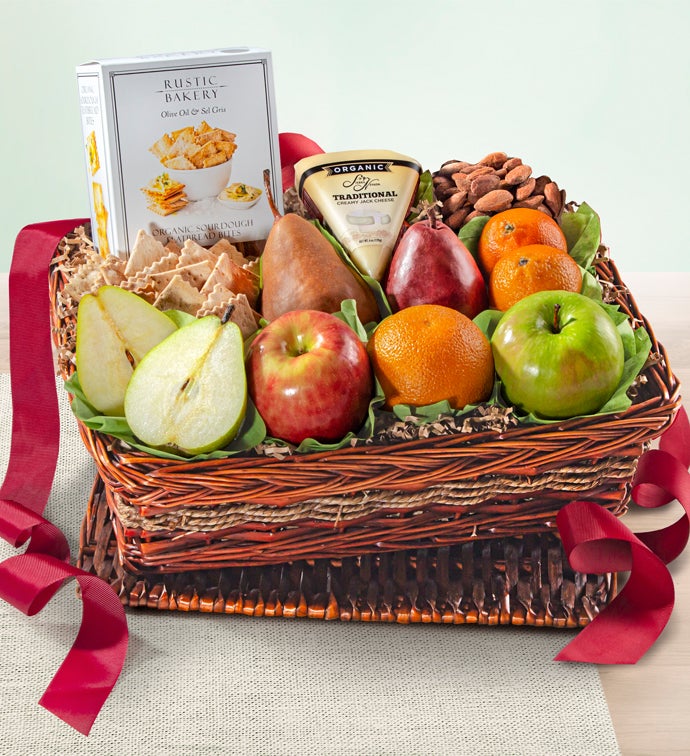 Organic Fruit & Cheese Gift Hamper