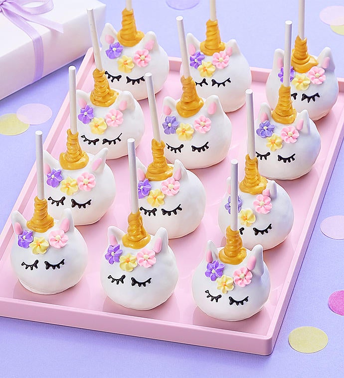 Image of Magical Unicorn Truffle Cake Pops - 12Ct
