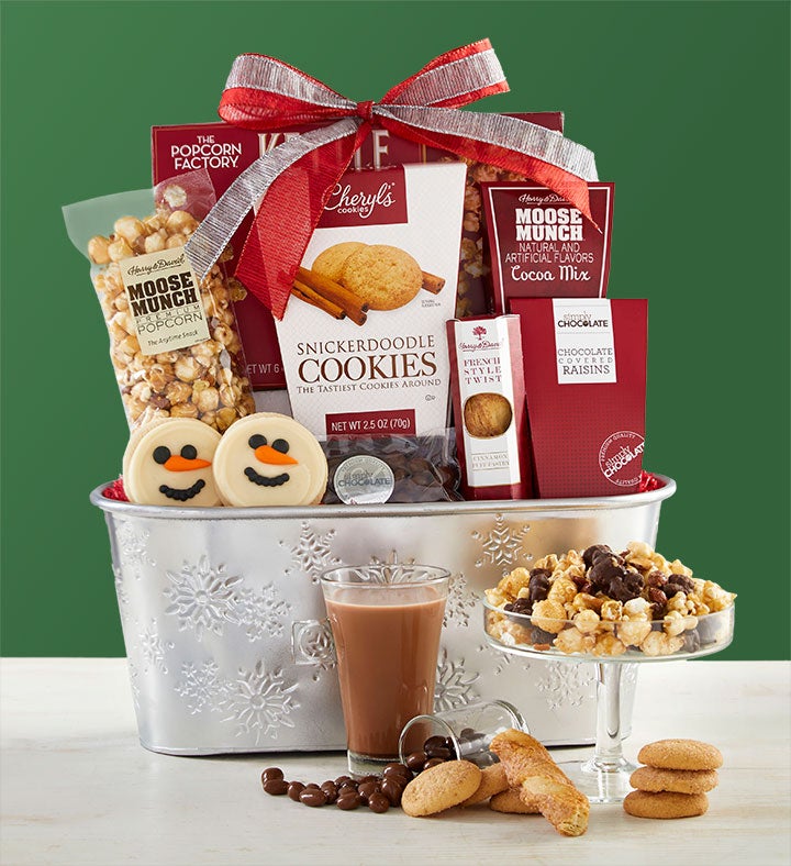 Sparkling Snow Sweets  Treats Basket