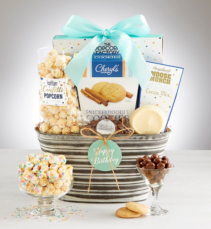Image of Happy Birthday! Gift Basket - Deluxe