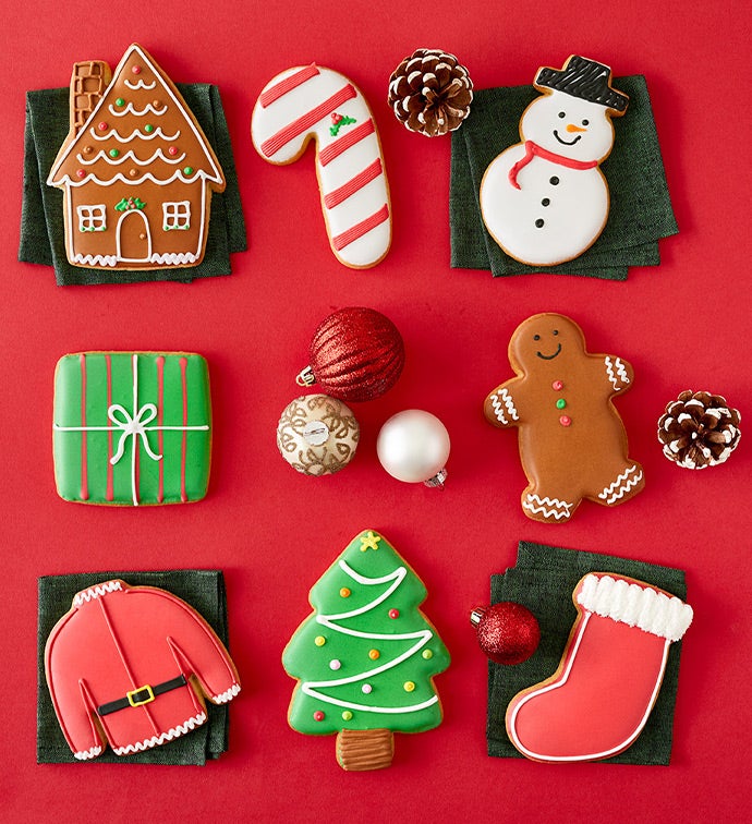 Santa's Holiday Artisan Iced Cookies