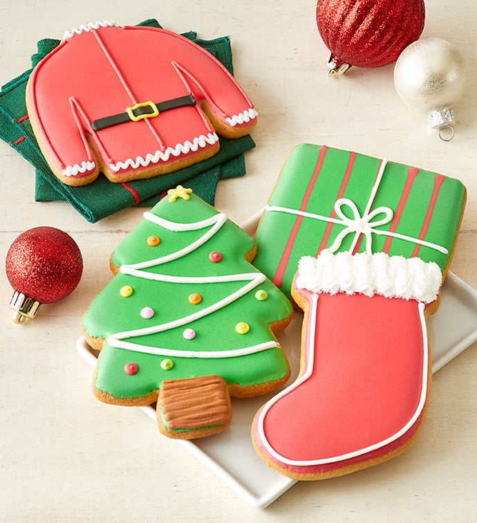 Santa's Holiday Artisan Iced Cookies
