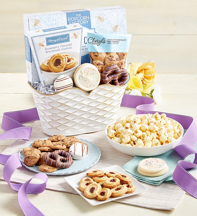Full Bloom Sweet Treats Basket