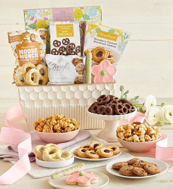 Full Bloom Sweet Treats Basket