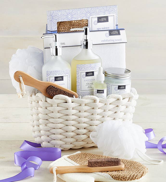 Denarii Lavender Deluxe Spa Basket