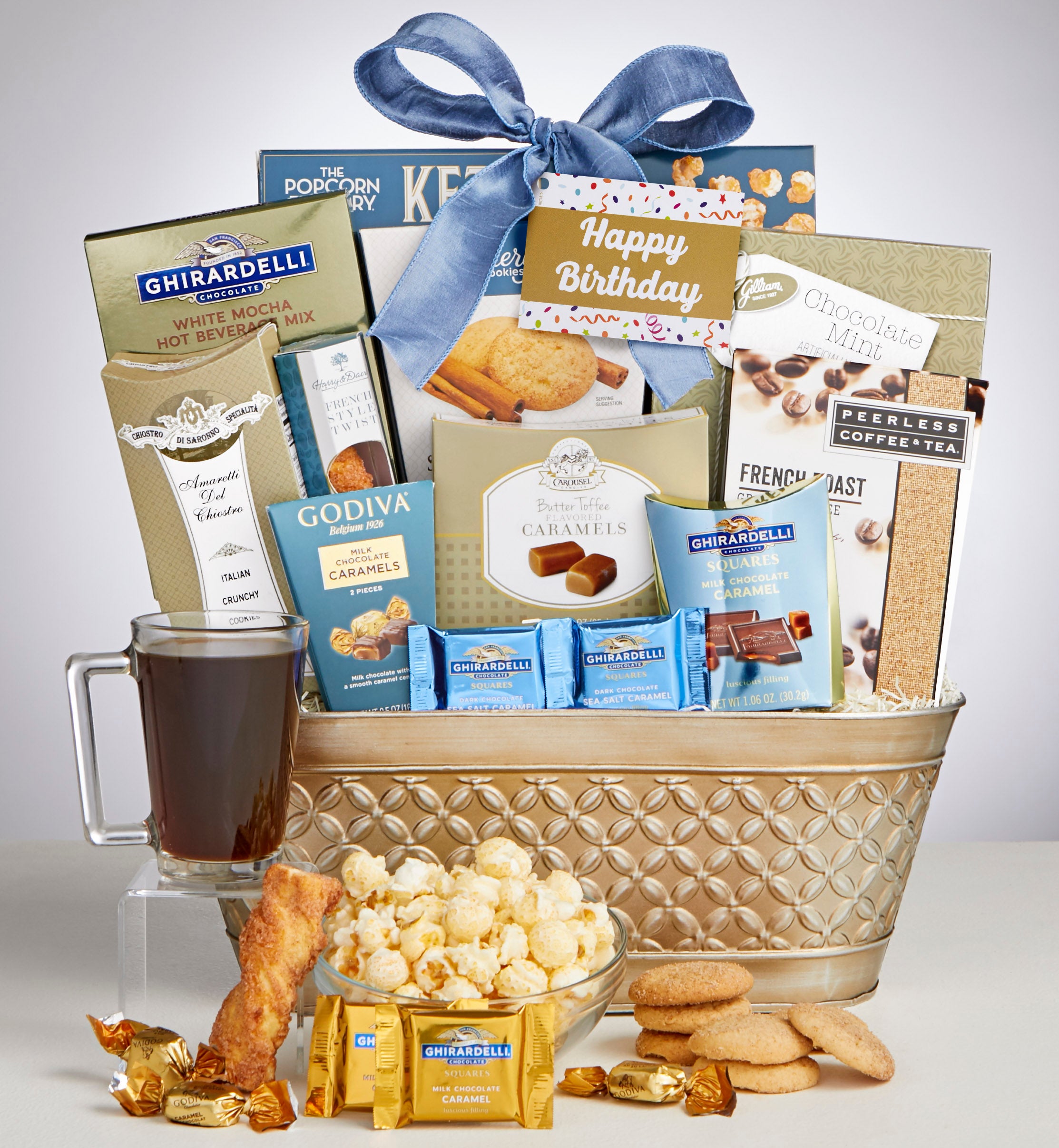 Image of Majestic Grandeur Gourmet Birthday Gift Basket - Grande