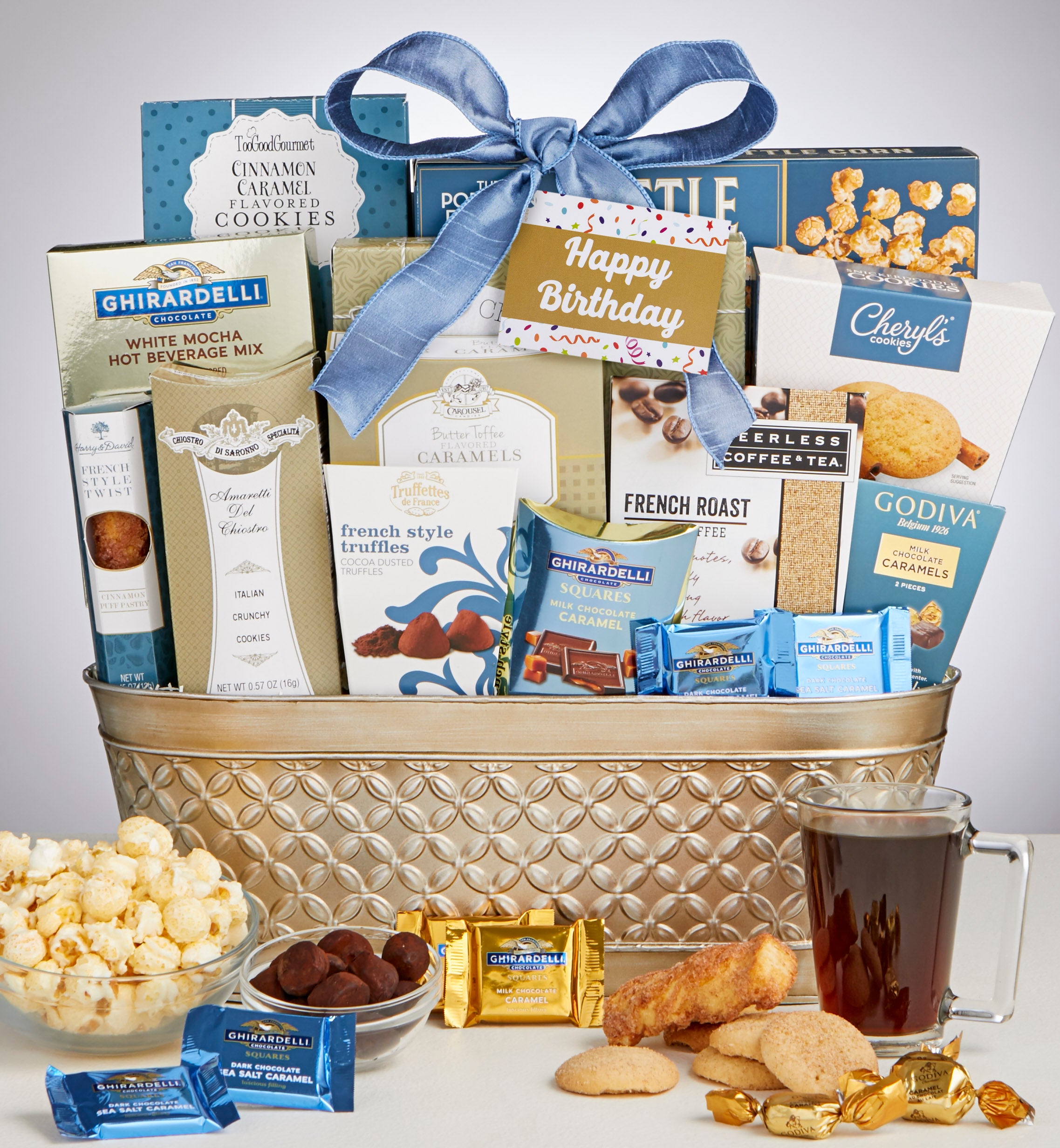 Image of Majestic Grandeur Gourmet Birthday Gift Basket -Supreme