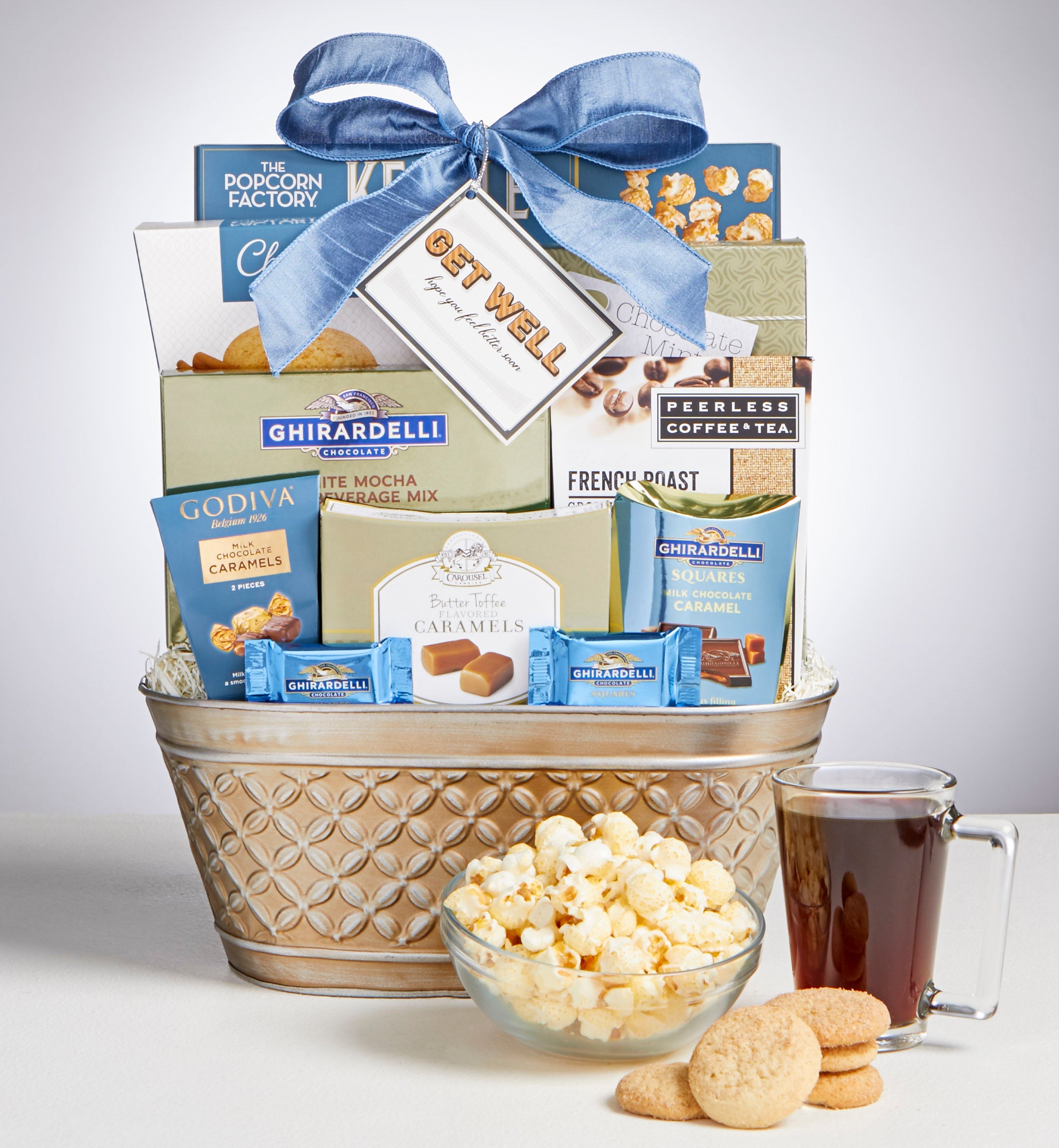 Image of Get Well Soon! Healing Thoughts Gift Basket