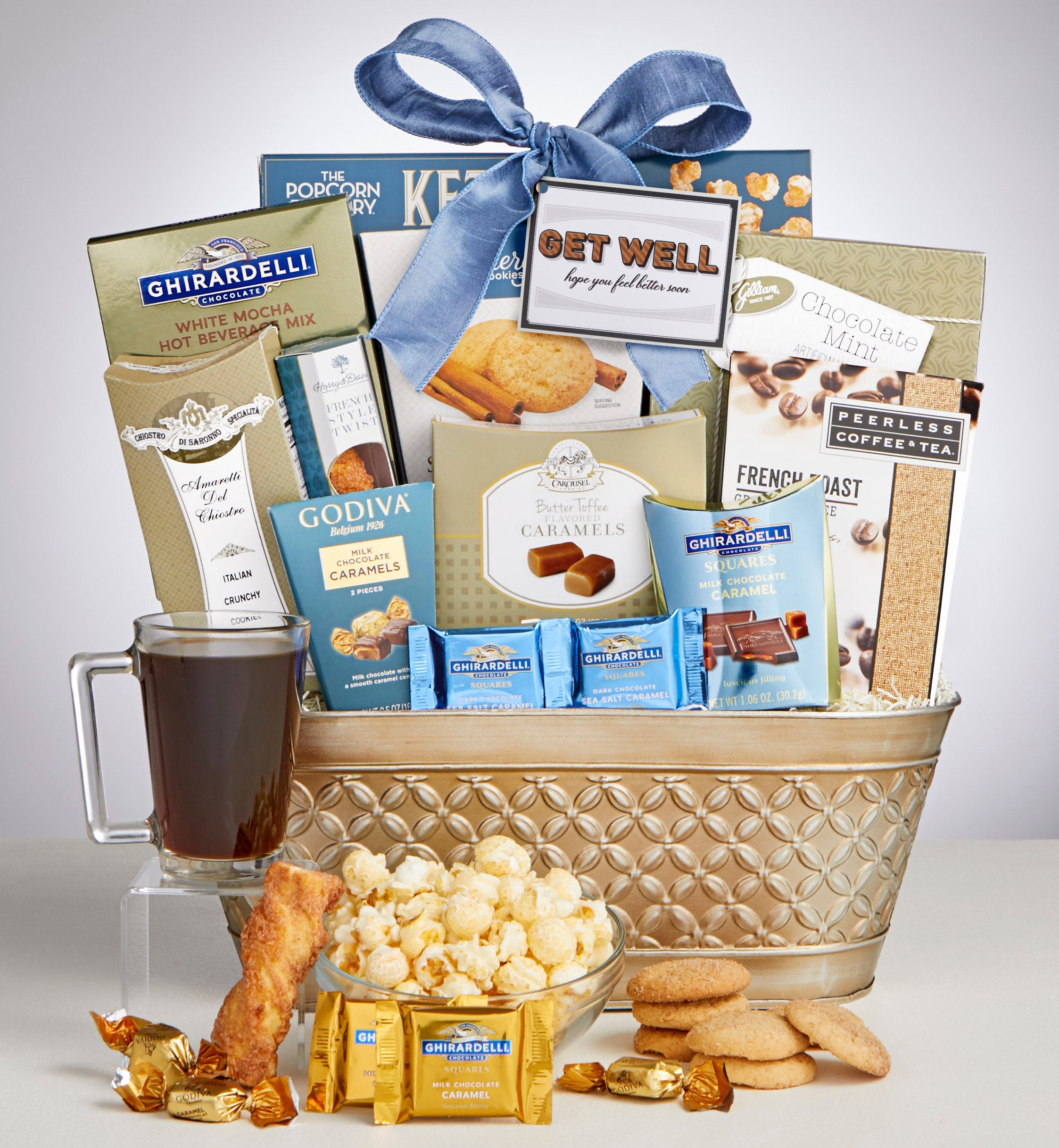 Image of Get Well Soon! Healing Thoughts Gift Basket - Grande