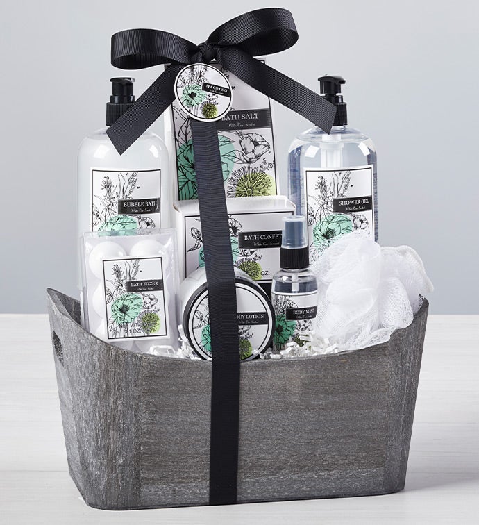 White Tea Spa Basket