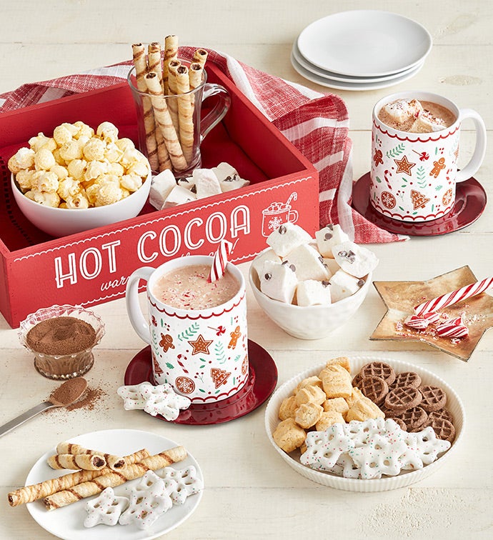 Holiday Hot Cocoa Bar with Mugs