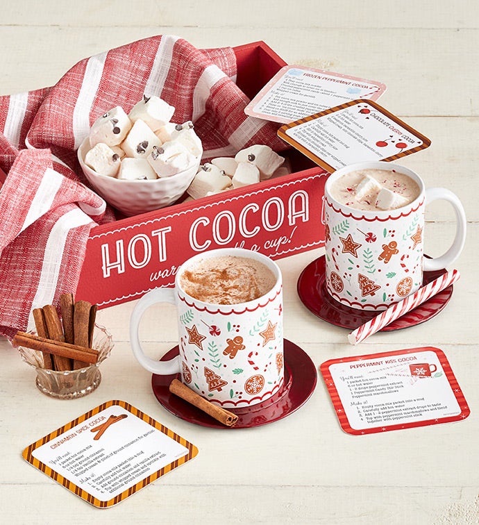 Holiday Hot Cocoa Bar with Mugs