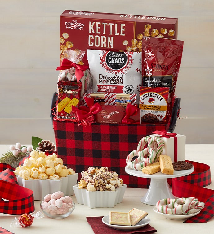 Buffalo Plaid Holiday Basket