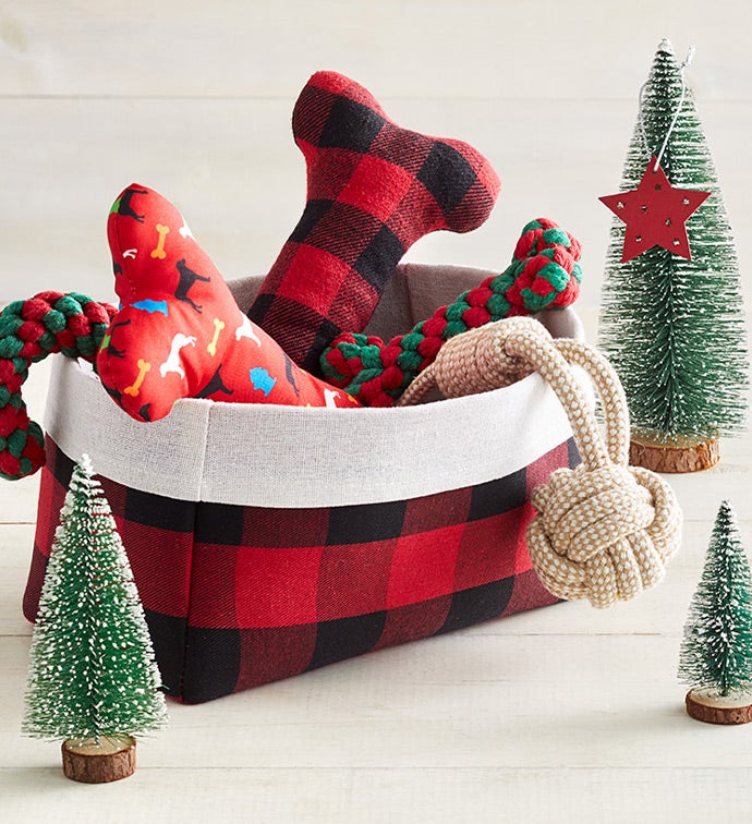 Buffalo Plaid Holiday Tote Gift