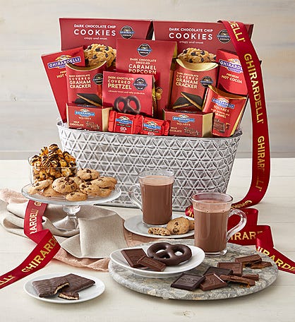 For The Gourmet  Chocolate, Medium Wire Valentine Basket