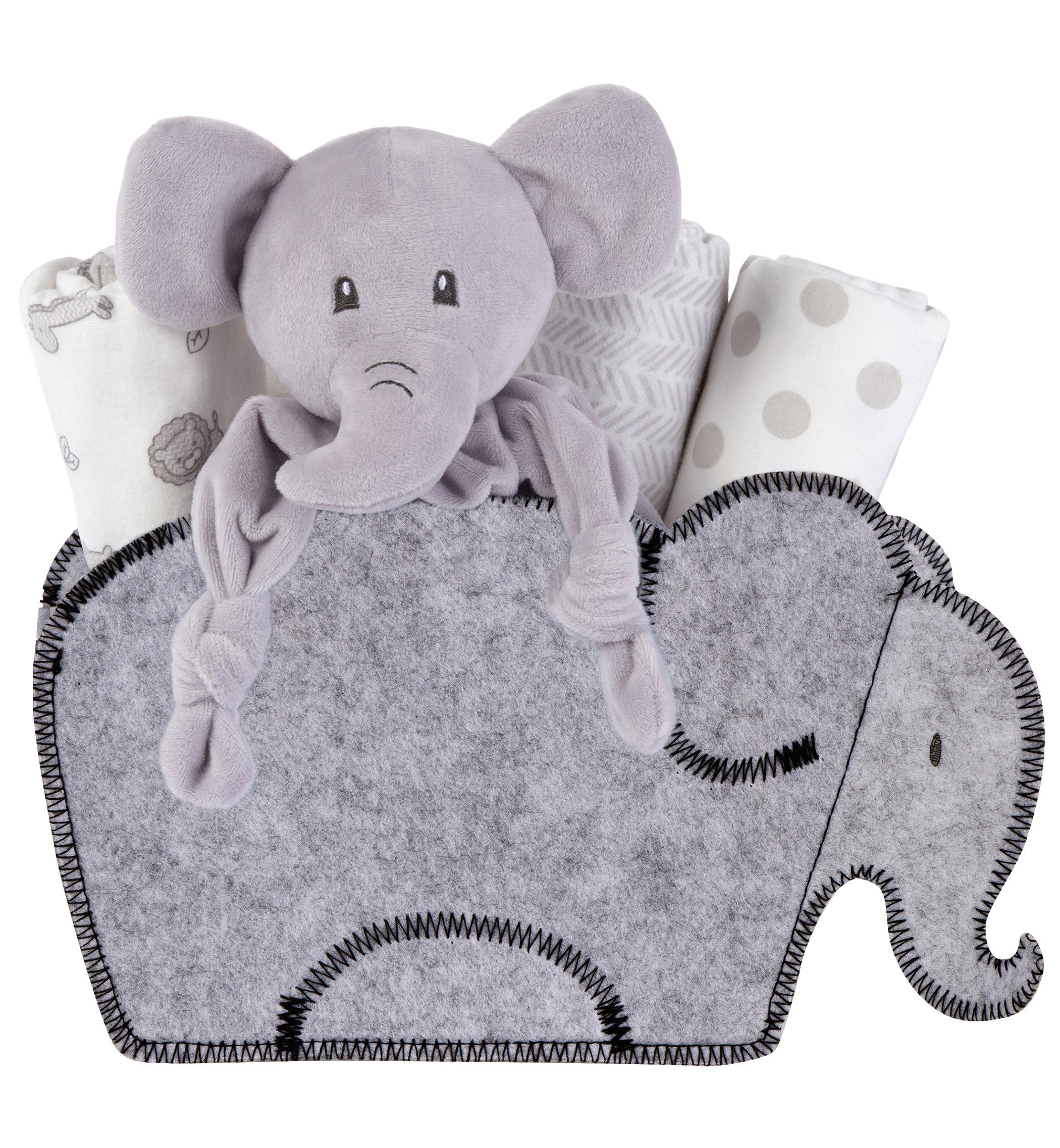 Celebration Bamboo Kimono Newborn Gift Set with Elephant Gift Box - Strawberry Rainbows main image 0