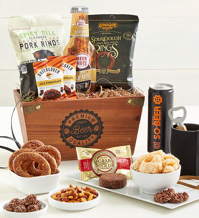 Craft Beer and Snacks Gift Box