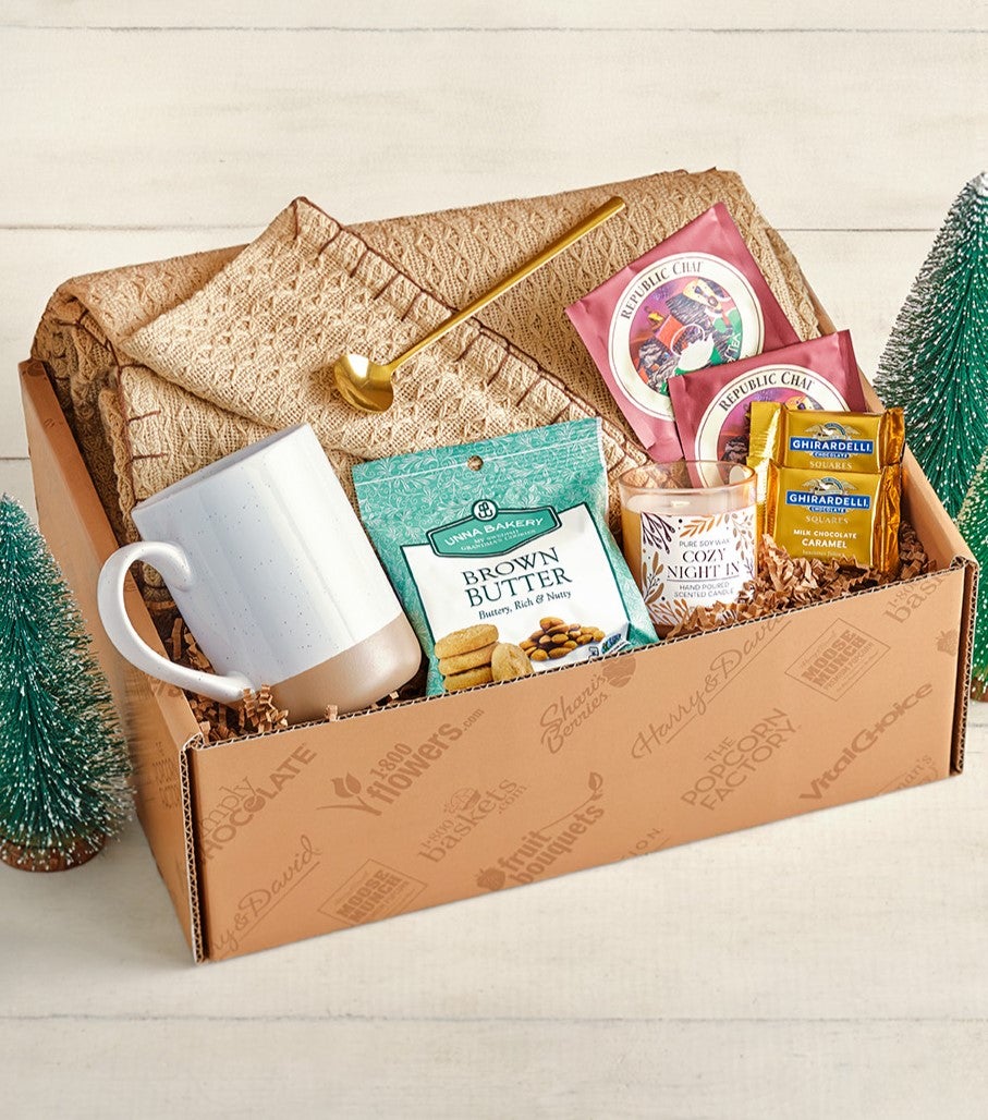 Cozy Blanket and Tea Gift Box