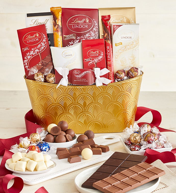 Lindt Luxury Chocolate Basket | 1800Baskets.com