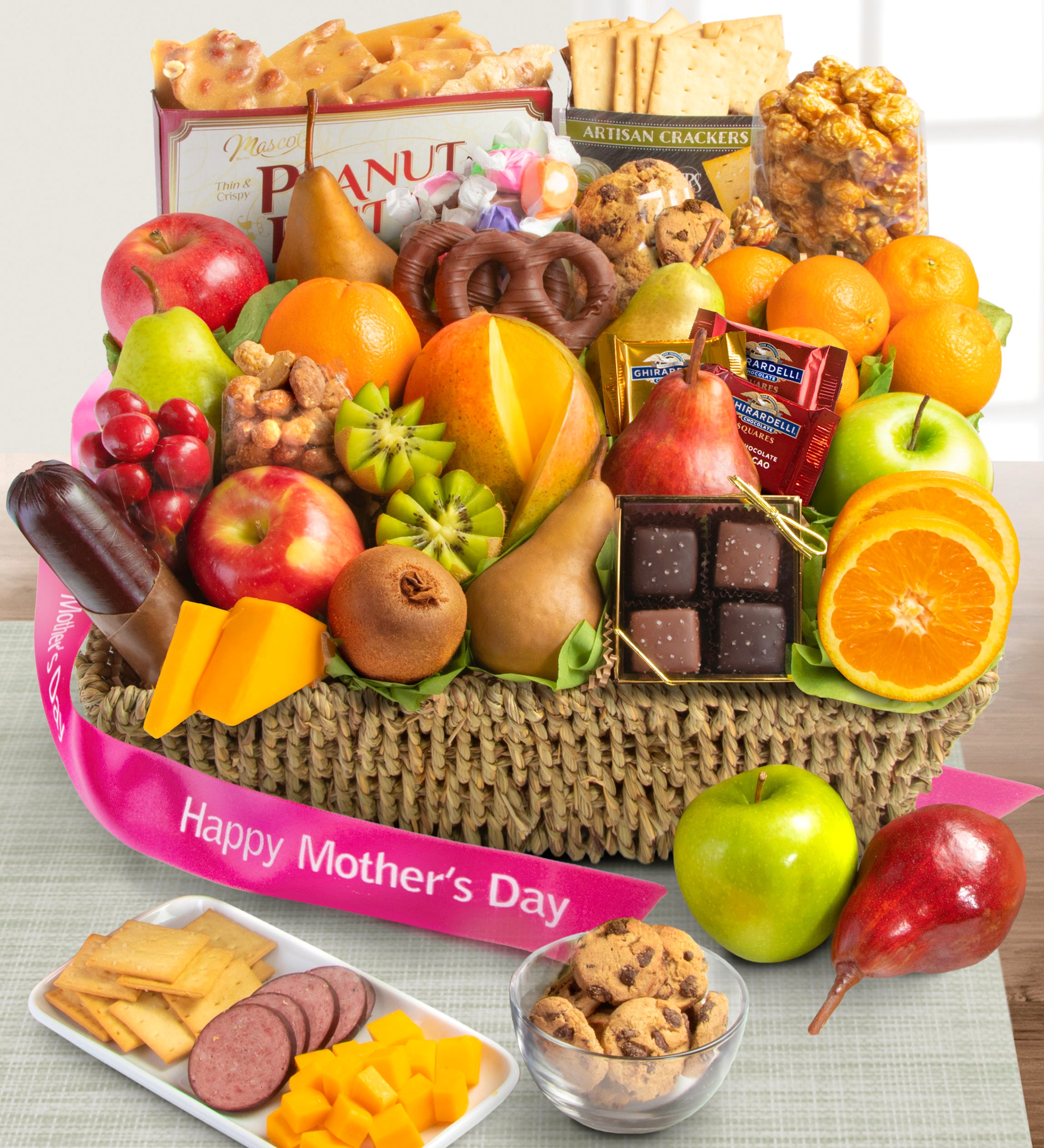Mother’s Day Fruit & Sweets Gift Basket
