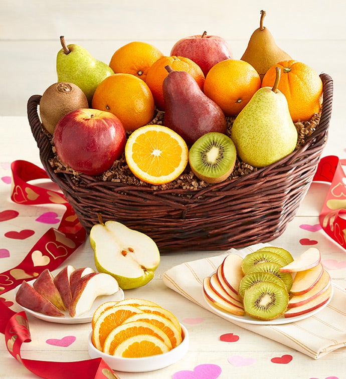 Valentine's Orchard Fruit Gift Basket