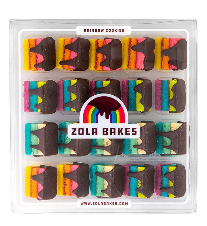 Zola Bakes Assorted Rainbow Cookies