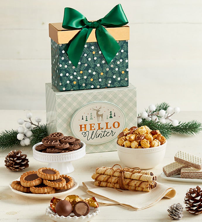 Hello Winter Holiday Tower