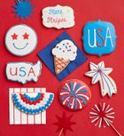 Patriotic Artisan Iced Cookies