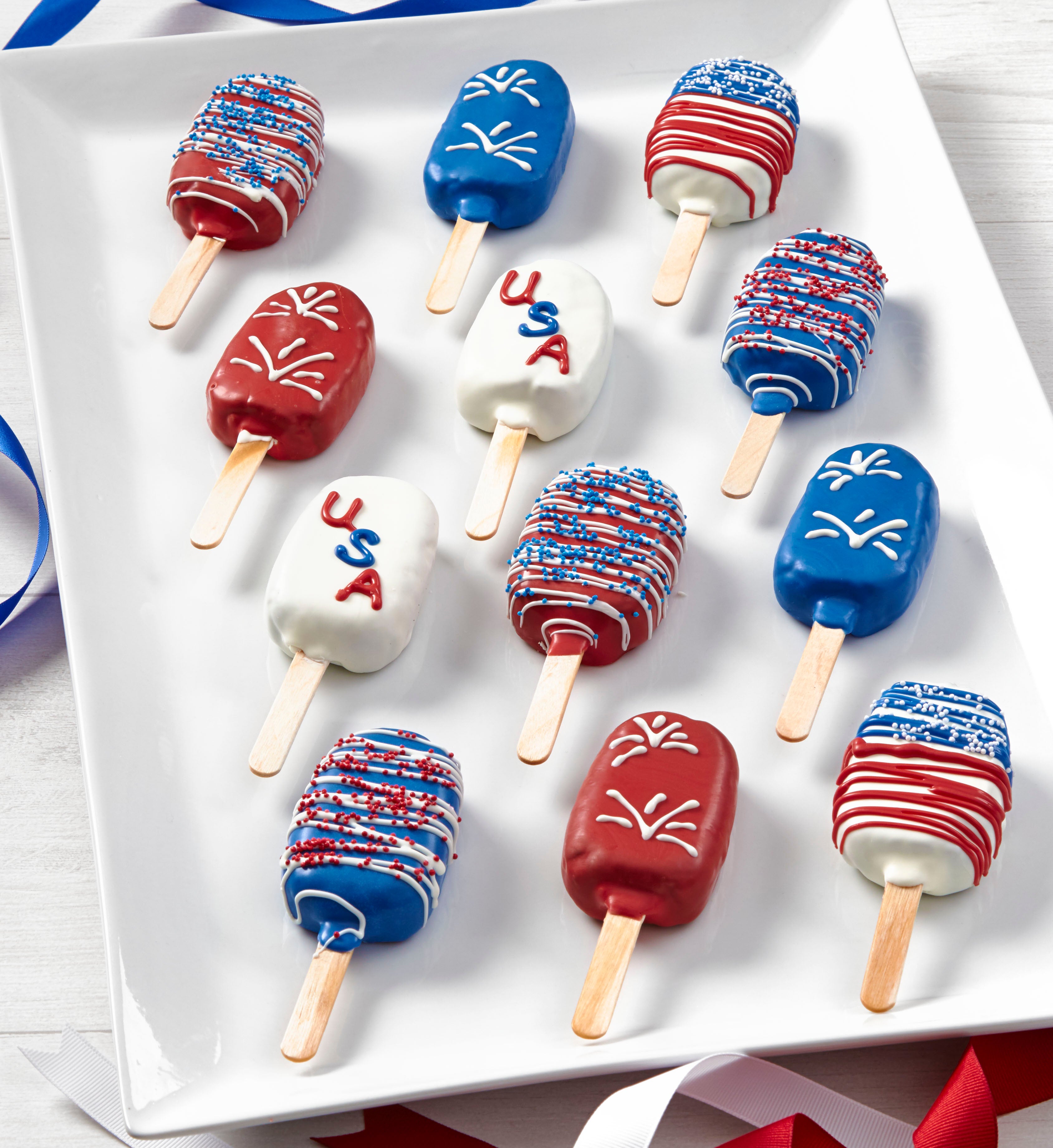 Patriotic Cake Pop-sicles