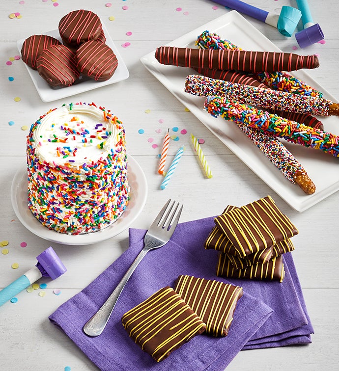 Birthday Cake & Chocolate Dipped Treats