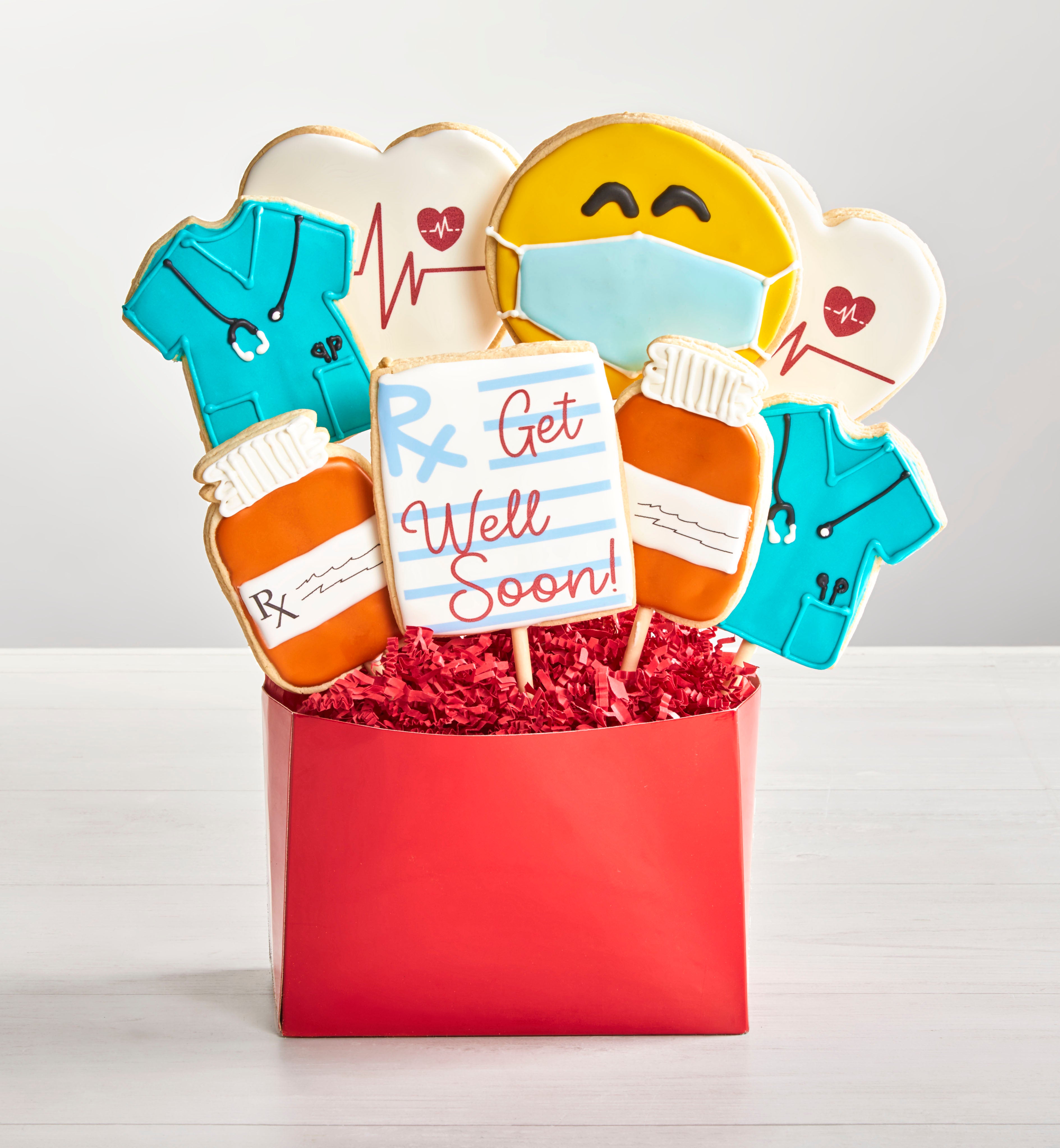 Get Well 8pc Cookie Arrangement