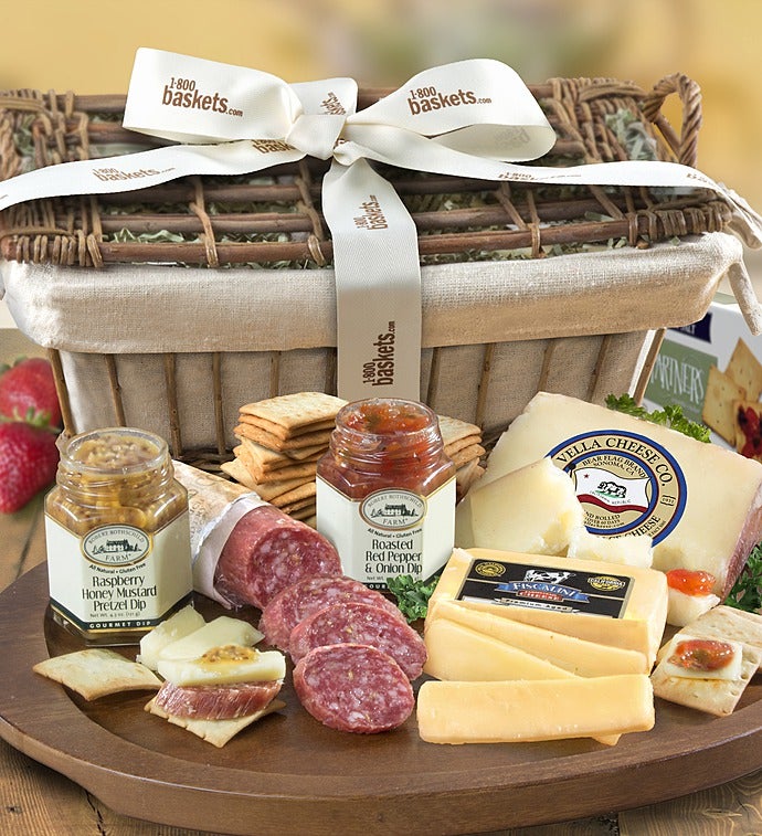 Deluxe Epicurean Meat & Cheese Gift Basket
